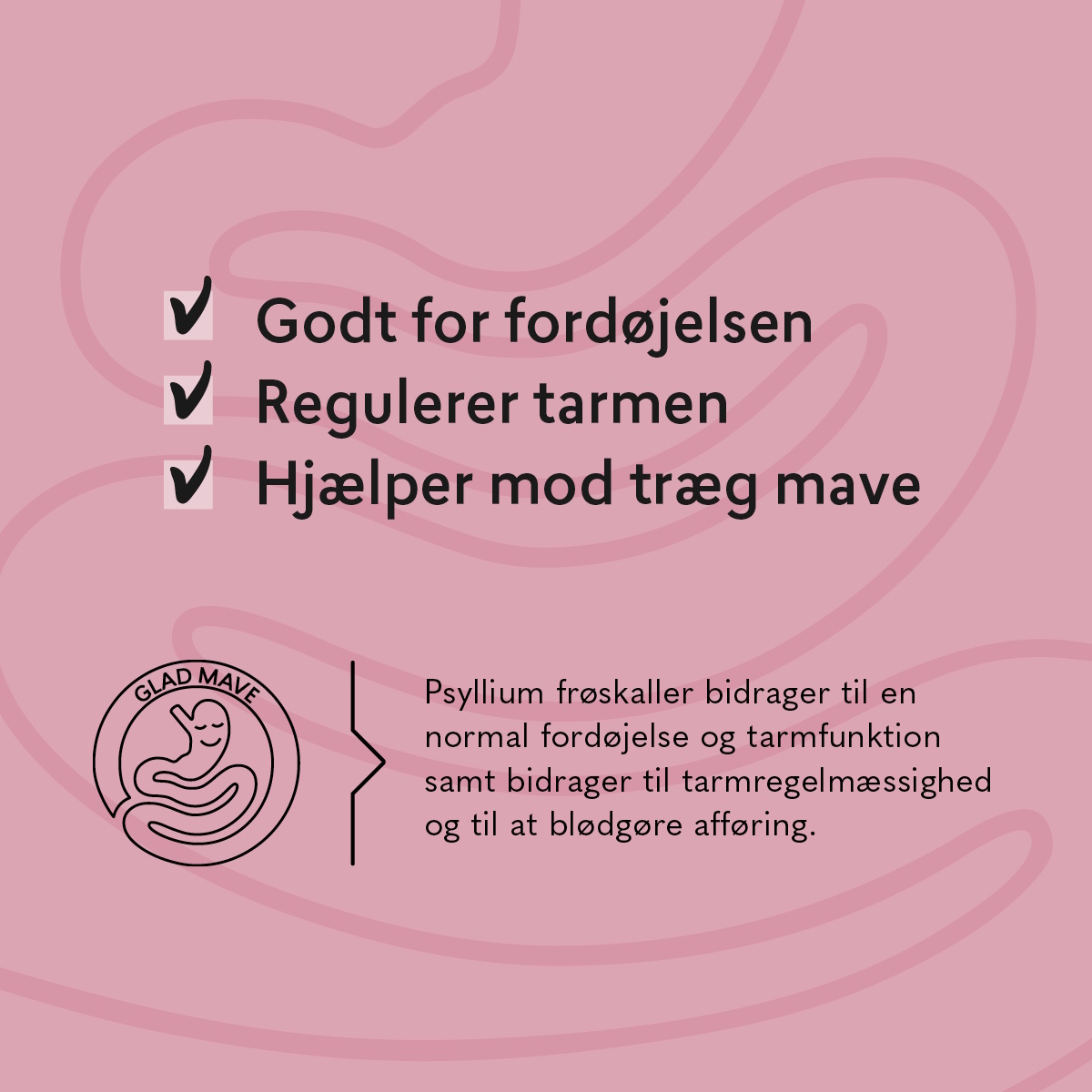 HUSK Psyllium Mavebalance Bærsmag Pulver