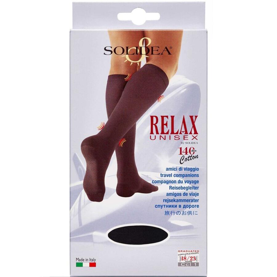 Solidea Knæ Relax unisex 140 Cotton Sort Large