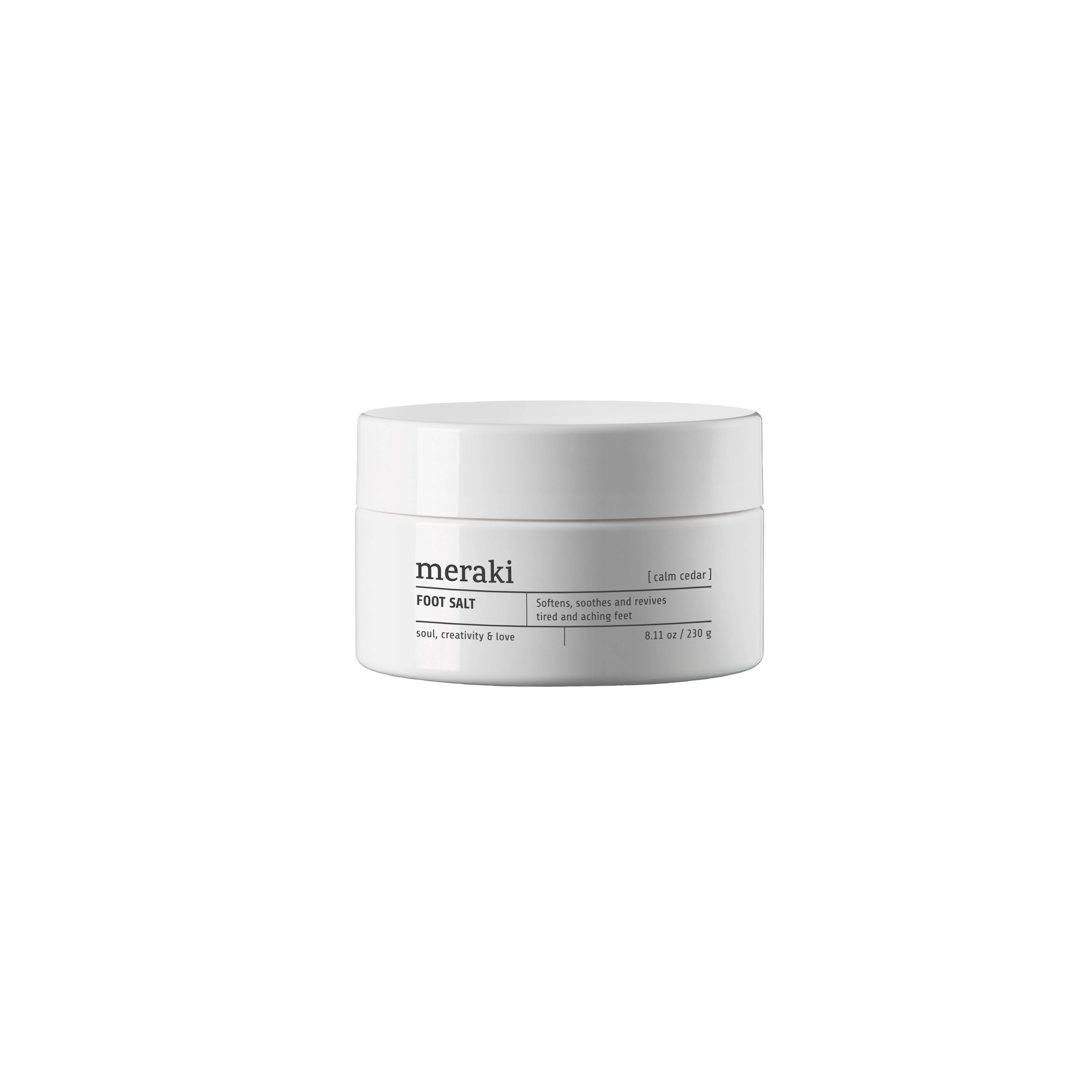 Meraki Foot Salt, Calm Cedar