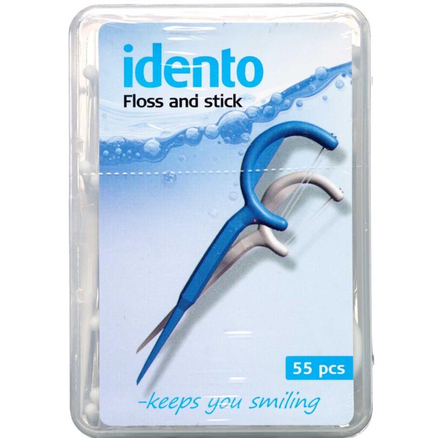 Idento-Floss tandstik m. tandtråd