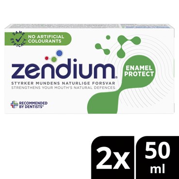 Zendium Emalje Protect Tandpasta 2 x 50 ml