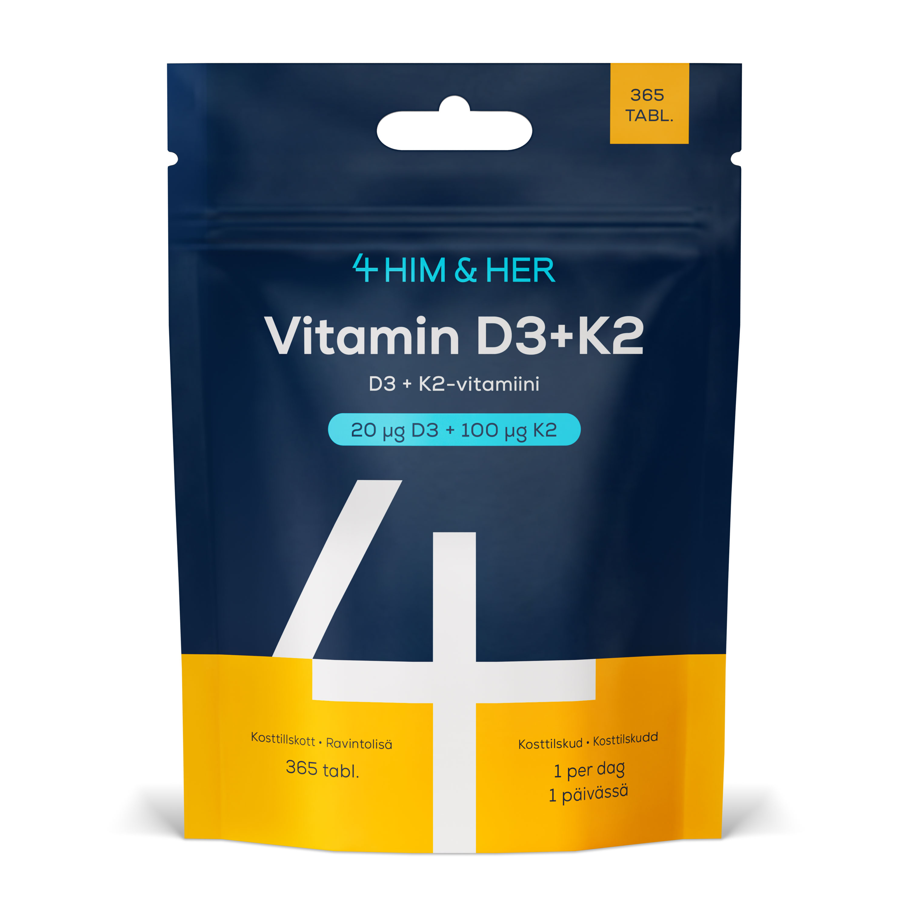 4 HIM & HER Vitamin D3 + K2