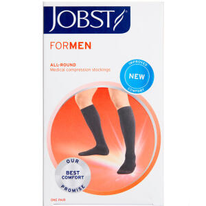 Jobst For Men Sort Kompressionsstrømpe str. XL