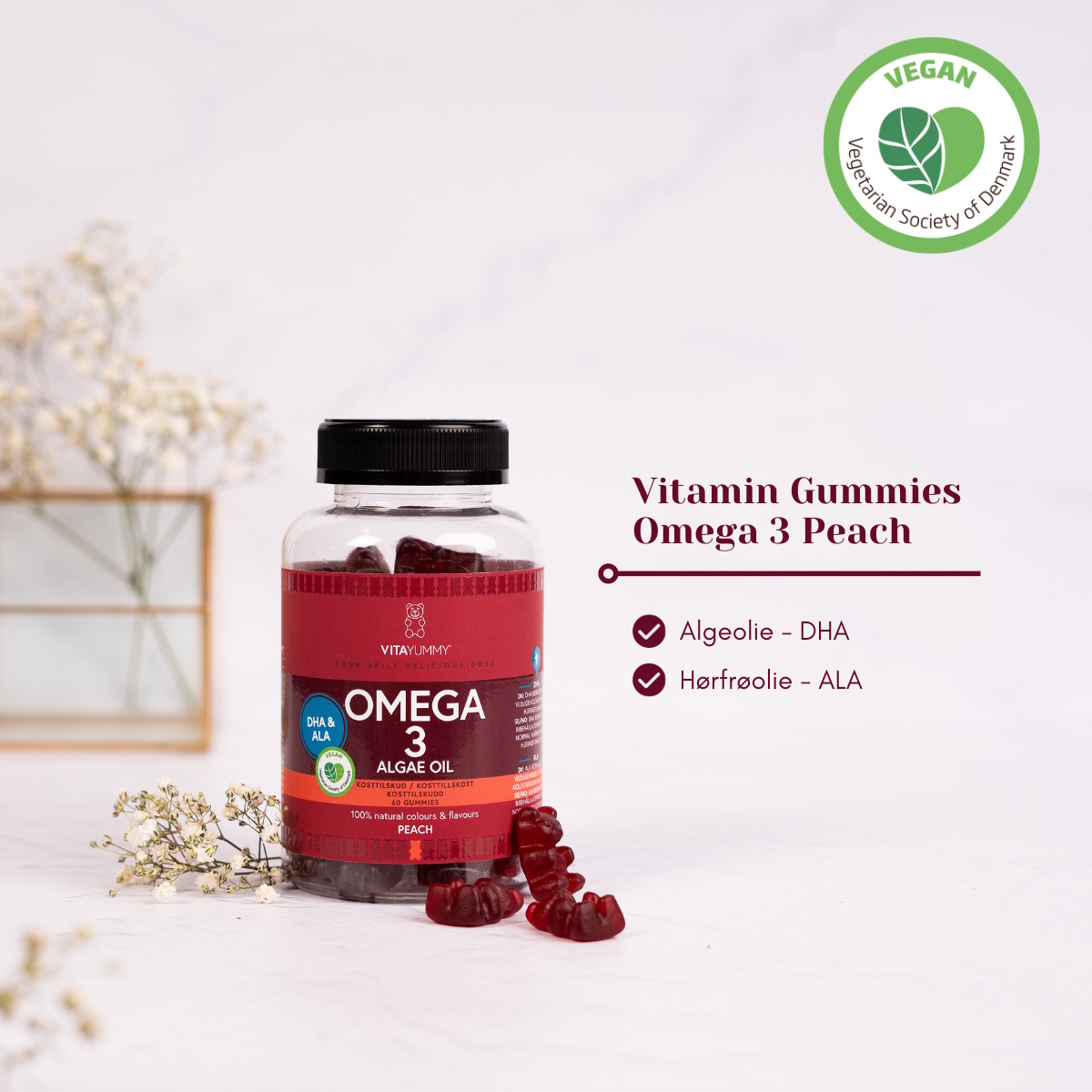 Vitayummy Omega 3, Peach