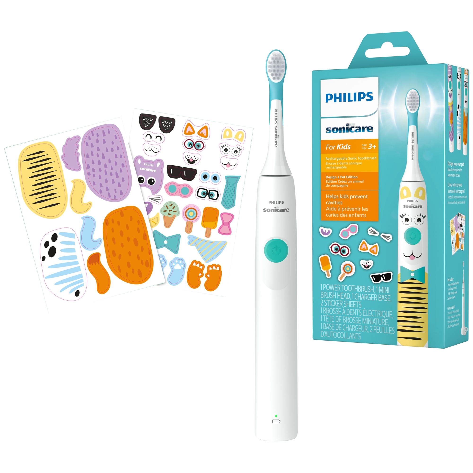 Philips Sonicare For Kids Design a Pet Edition Elektrisk tandbørste