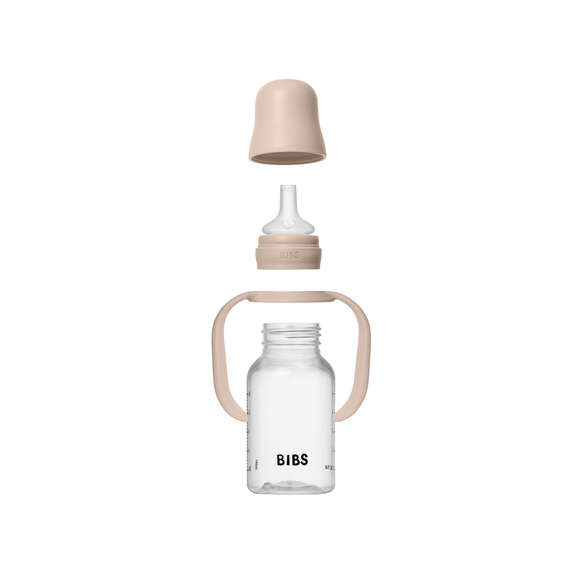 BIBS Baby Sippy Bottle Spout Silicone 1 pack 150 ml Blush