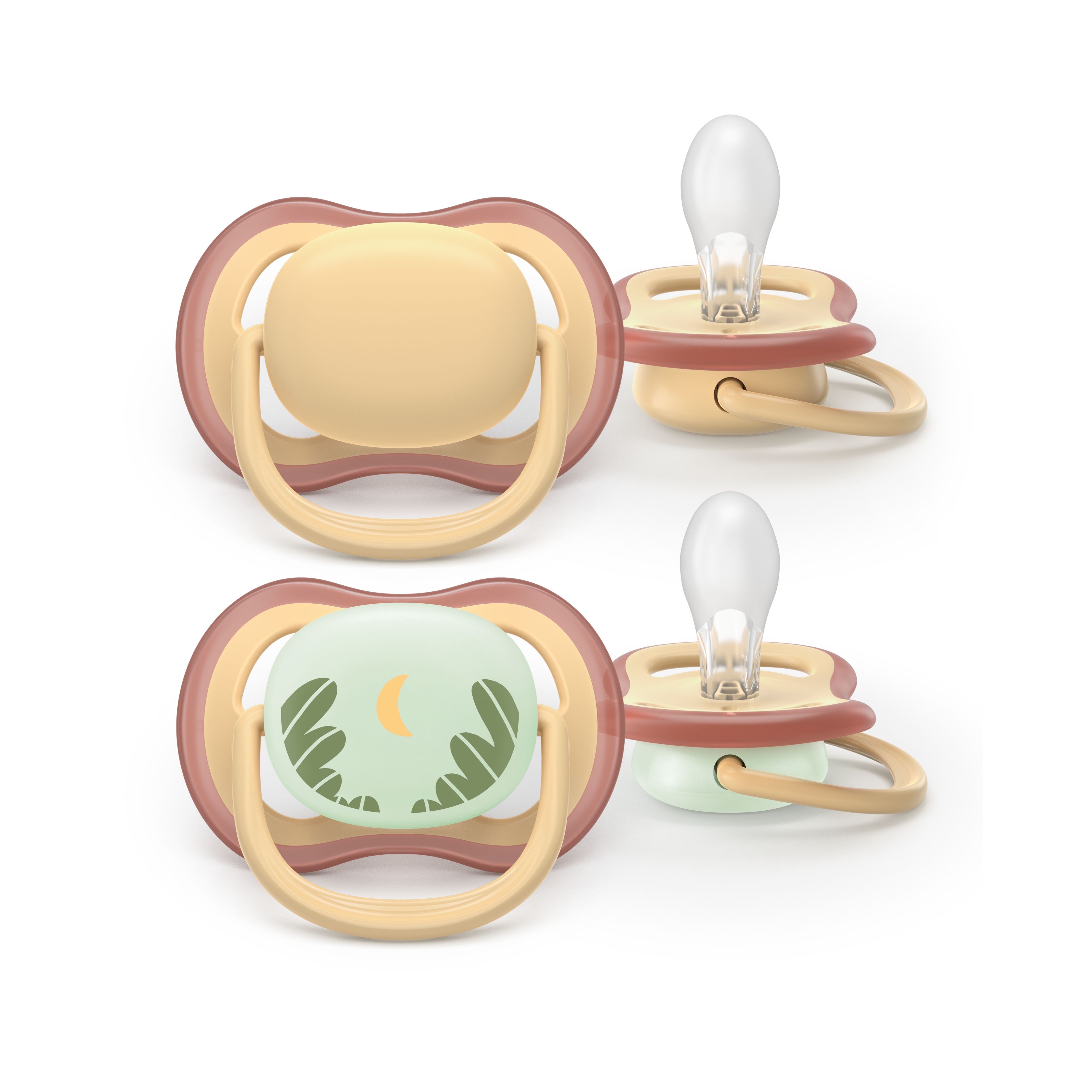 Philips Avent Pacifier ultra air dag og nat, 0-6m, beige