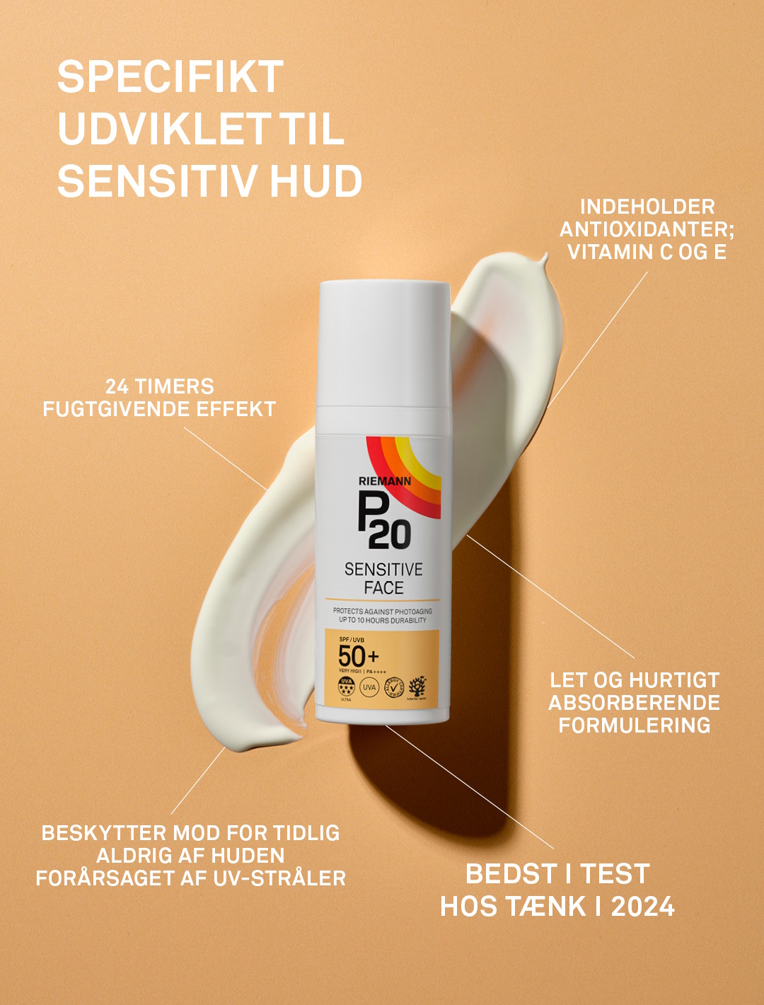 P20 Sensitive Face SPF 50+