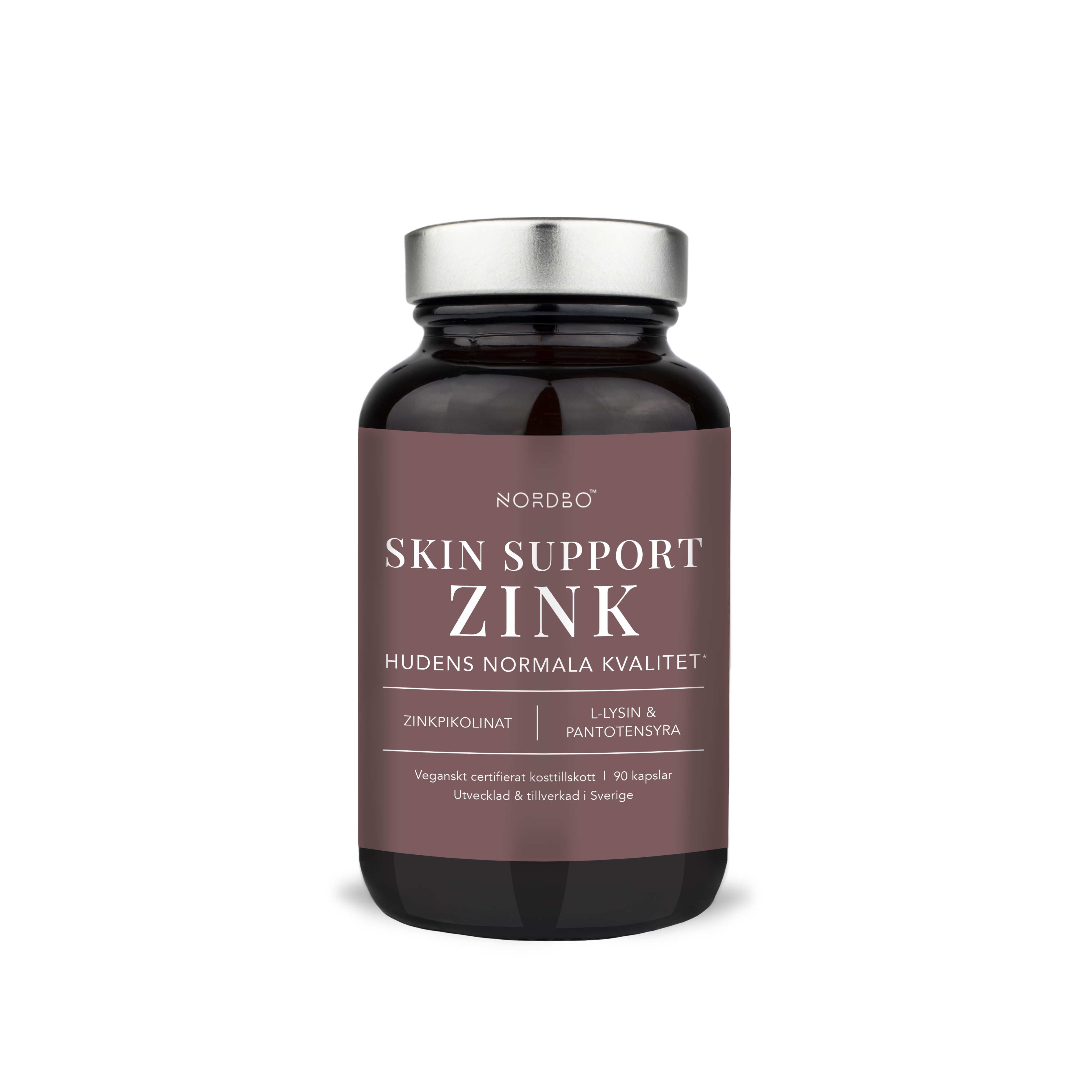 NORDBO Vegan Skin Support Zink 90 kapsler