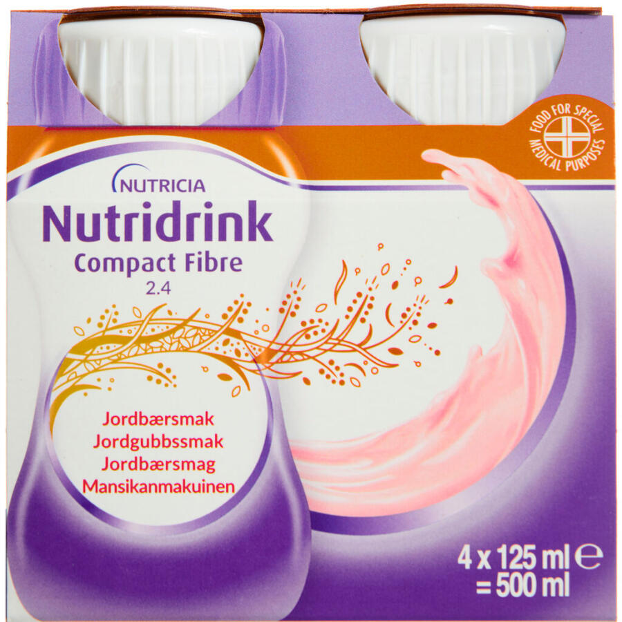 Nutridrink Compact Fibre Jordbær