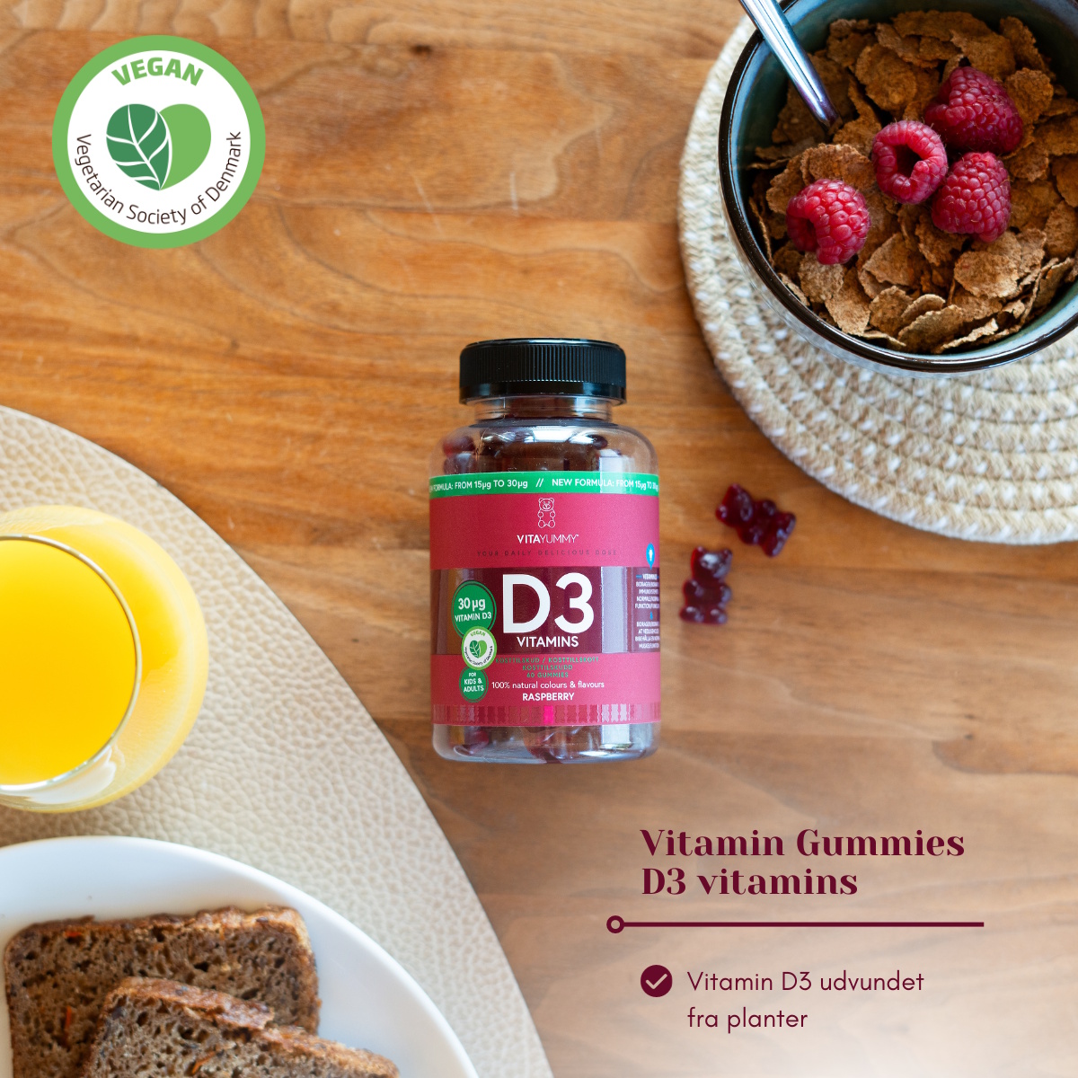 VitaYummy Vitamin D3, Rasberry