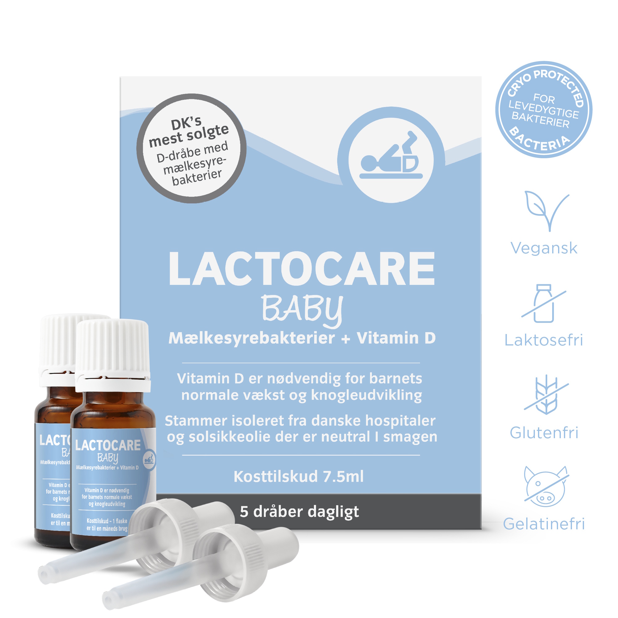 Lactocare Baby D-dråber 2-Pak