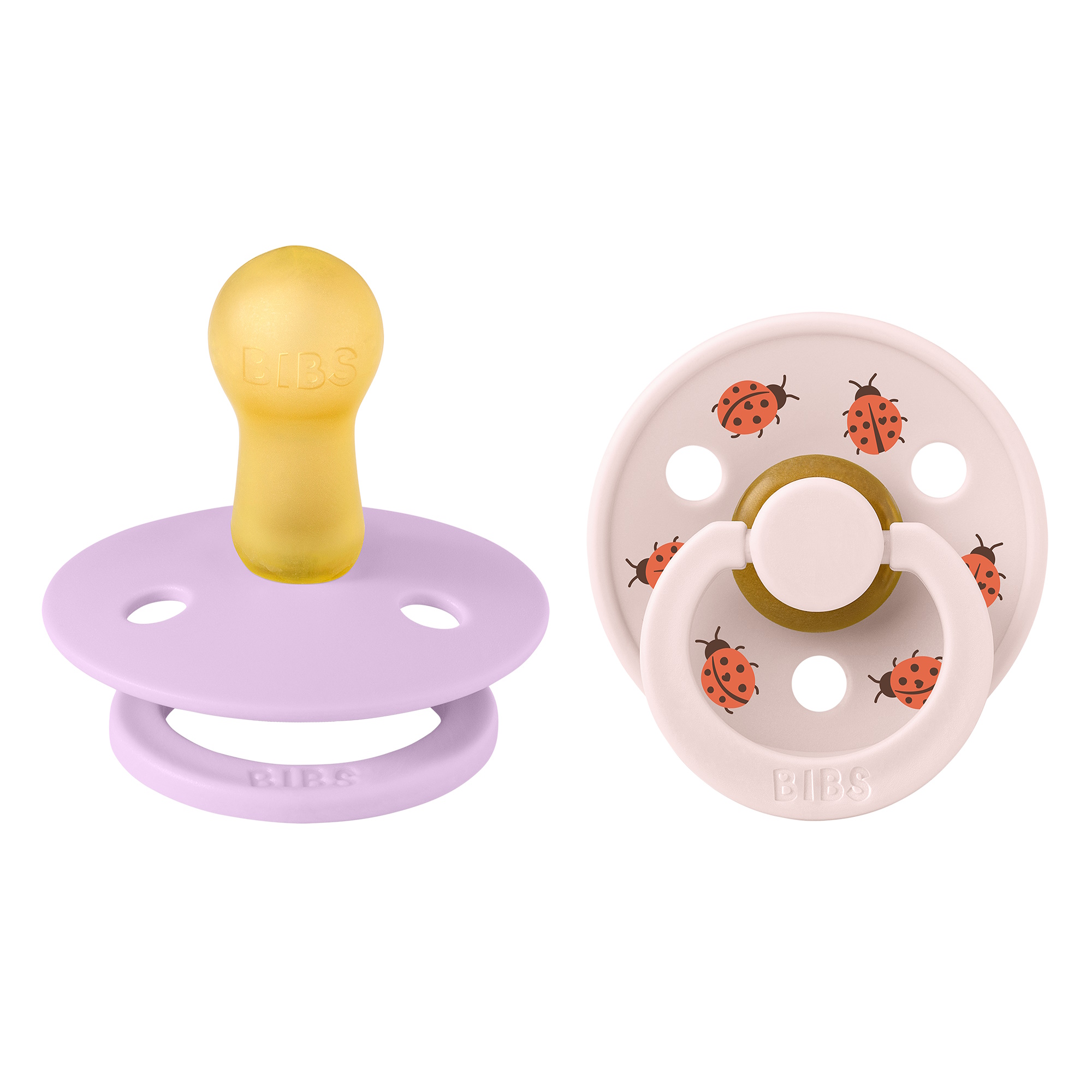 BIBS Pacifier Studio Colour 2-pak Ladybug Violet Mix Size 2