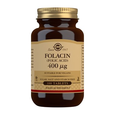 SOLGAR FOLIC ACID 400 µg (folsyre)