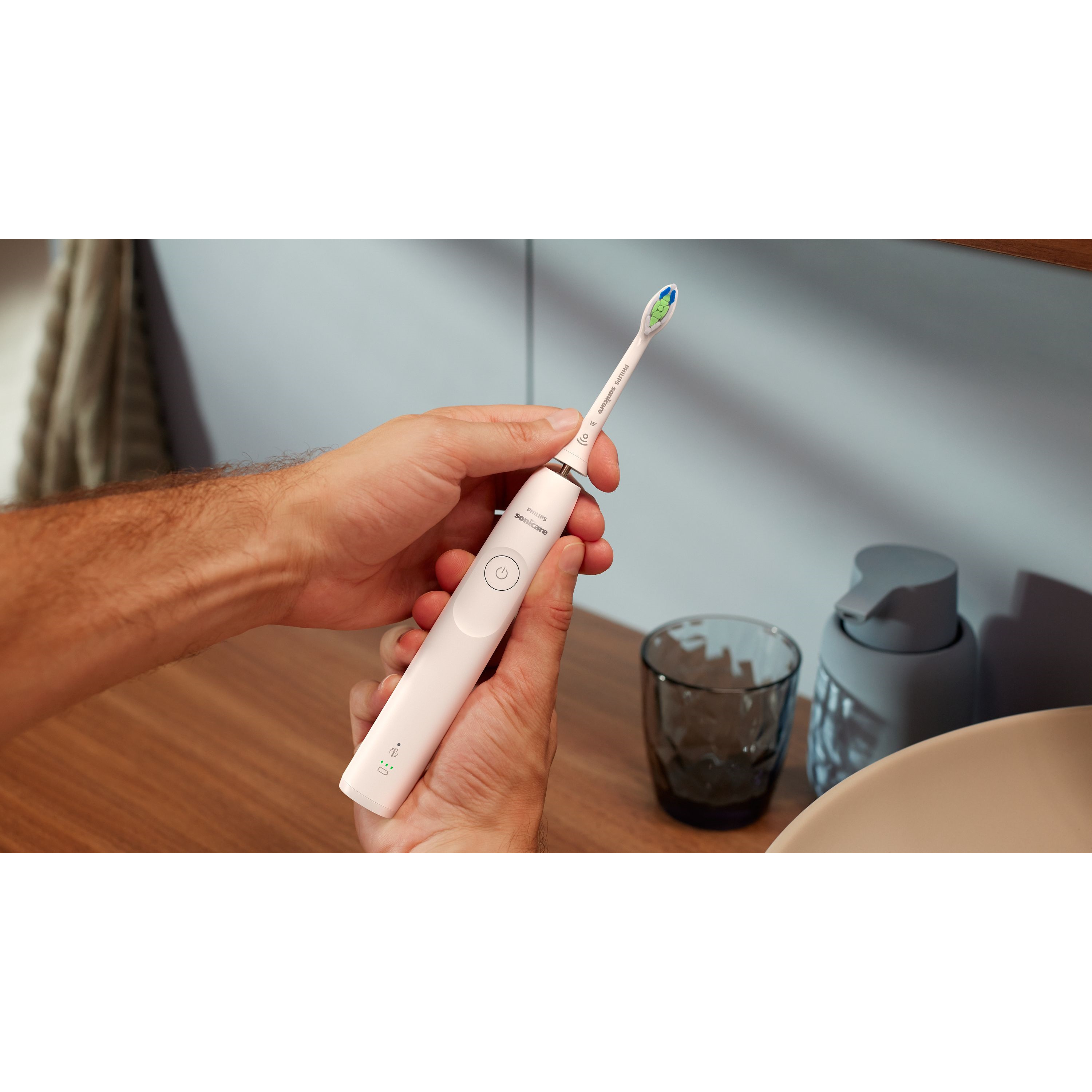 Philips Sonicare 5300 Series Genopladelig Sonisk Tandbørste Hvid