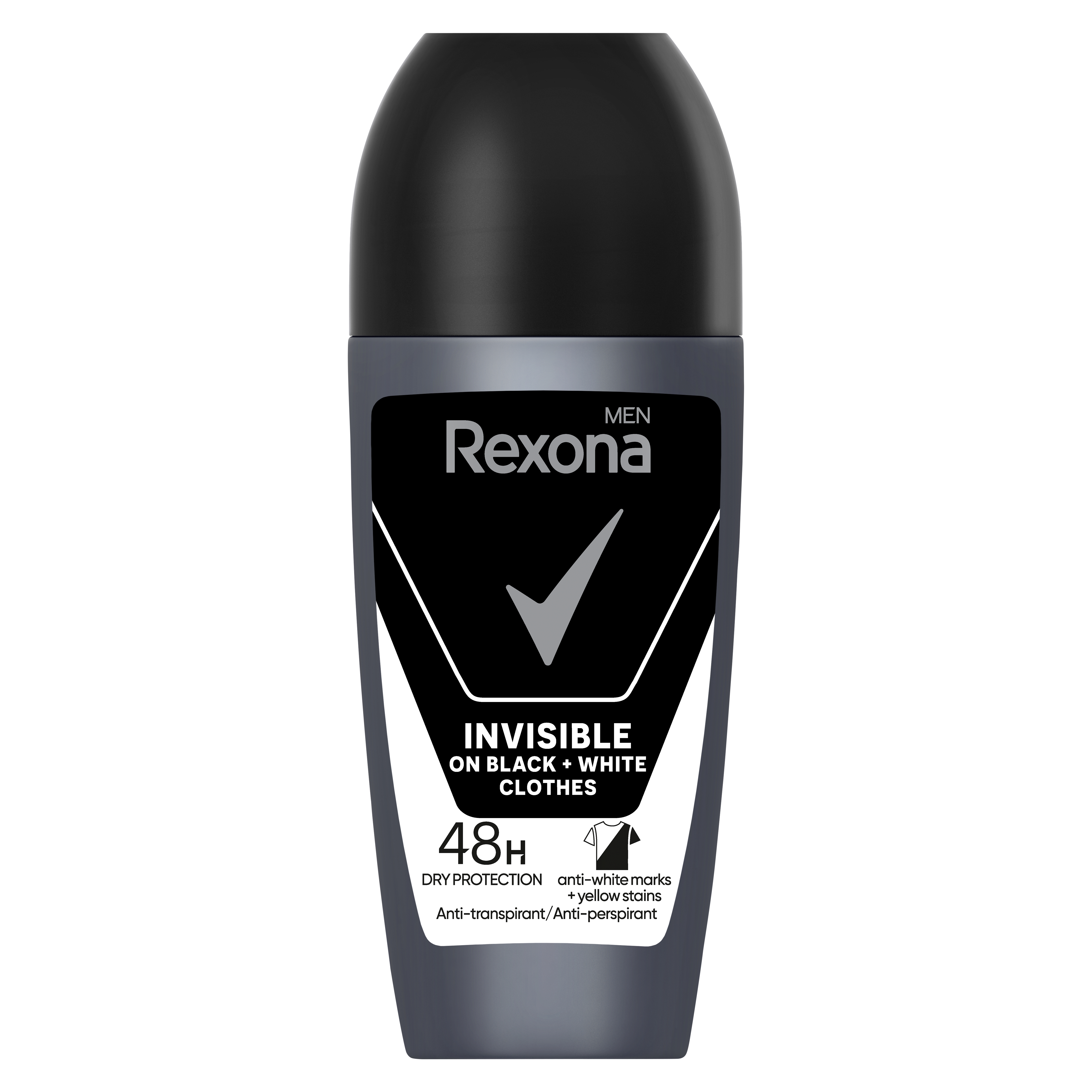 Rexona Men Invisible Black + White Antiperspirant Deo Roll-On