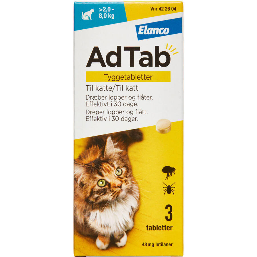 AdTab til katte >2.0-8.0 kg