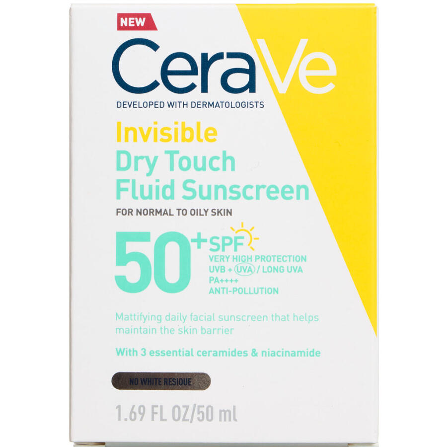 CeraVe Invisible Dry Touch Fluid Sunscreen SPF 50+