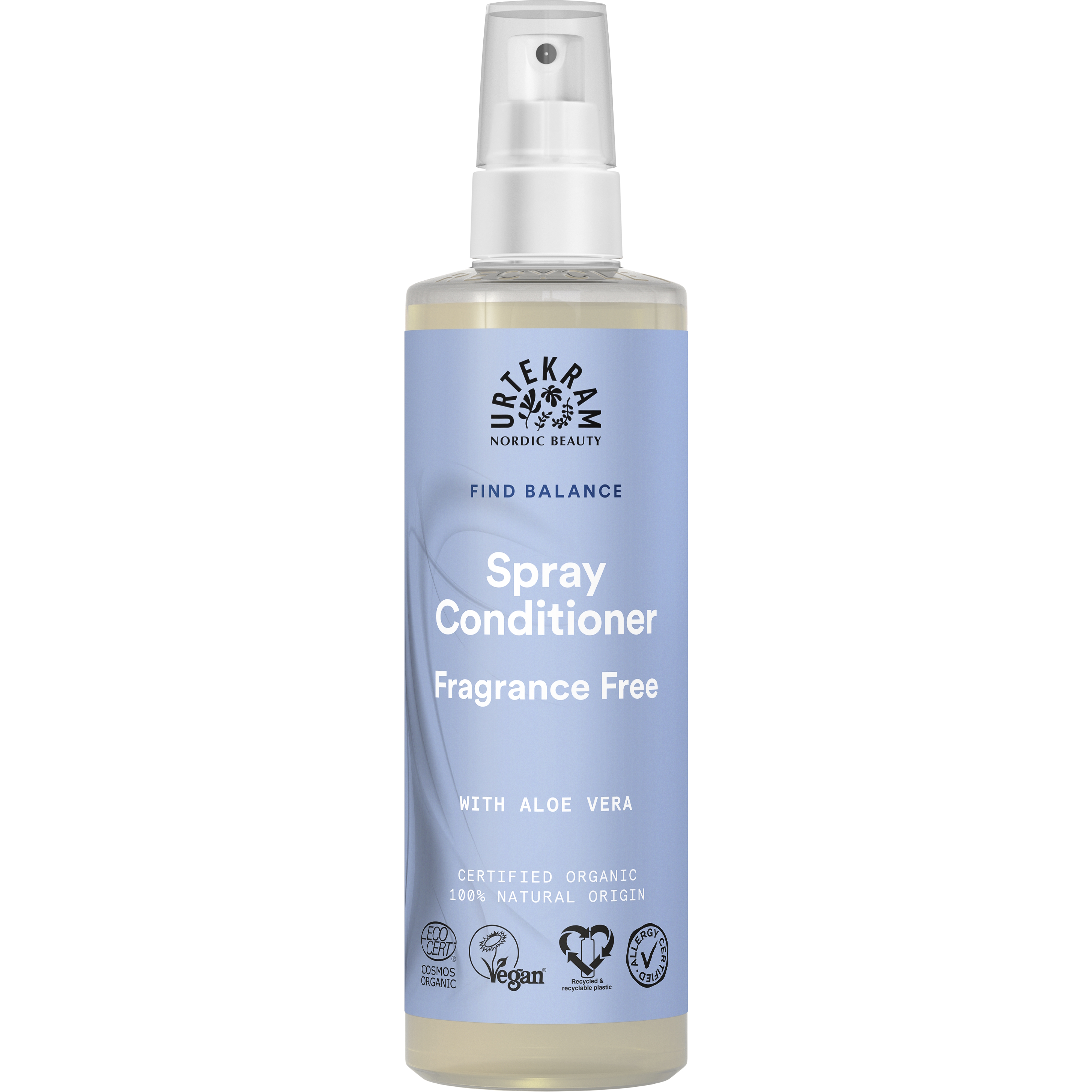 Urtekram Beauty Fragrance Free Spray Conditioner Sensitive Scalp