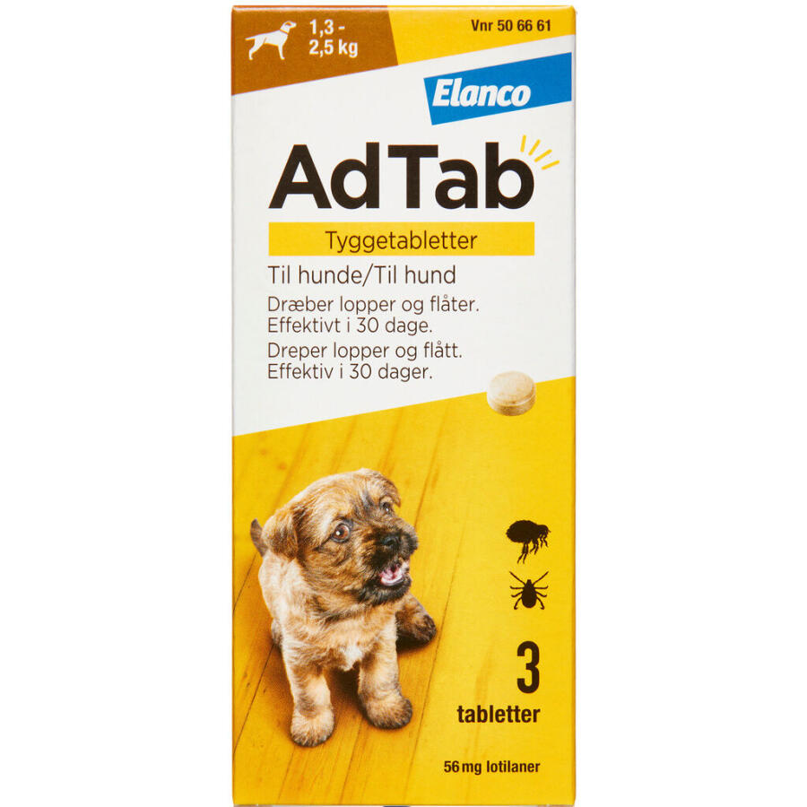 AdTab til hunde 1.3-2.5 kg