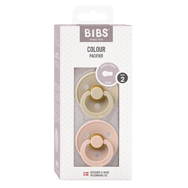 BIBS Colour 2-pak Vanilla/Blush Size 2