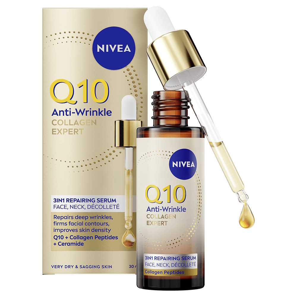 NIVEA Q10 Anti-Wrinkle Collagen Expert 3-IN-1 Repairing Serum