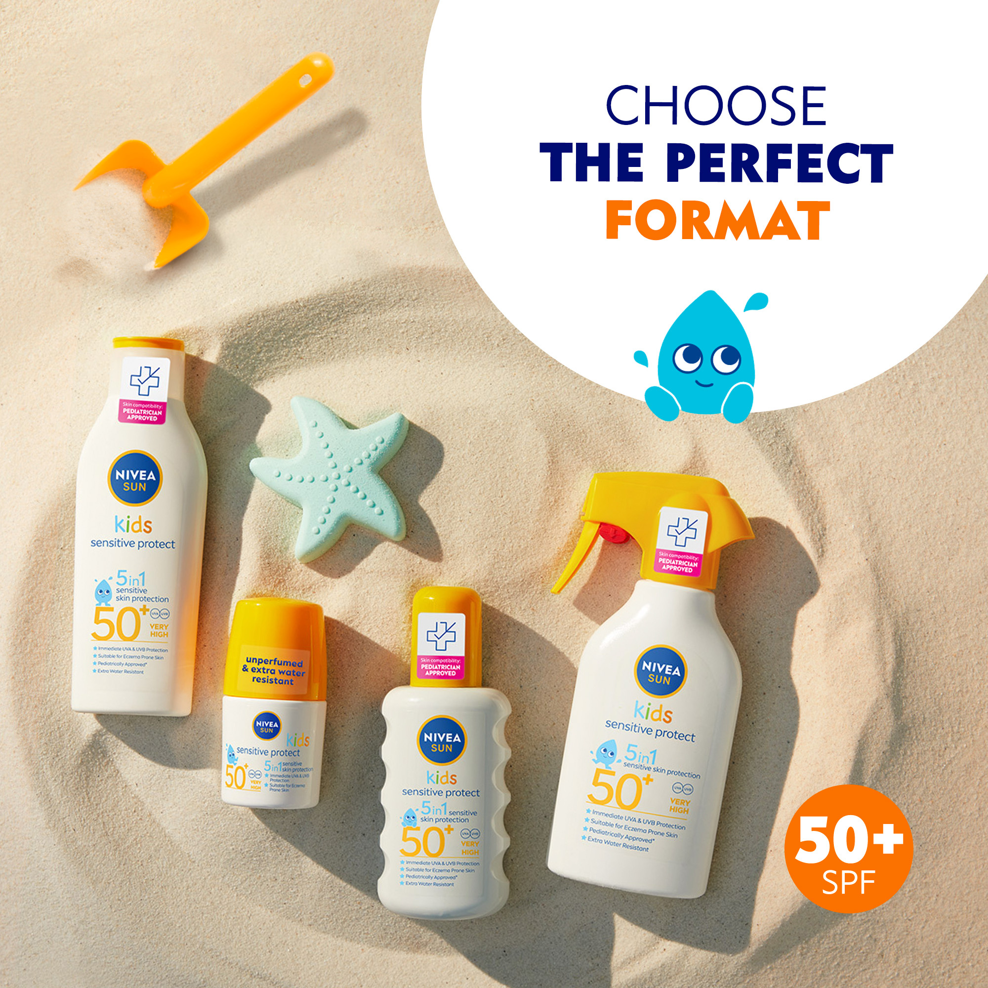 NIVEA Kids Sensitive Protect & Play Sun Trigger Spray SPF 50+