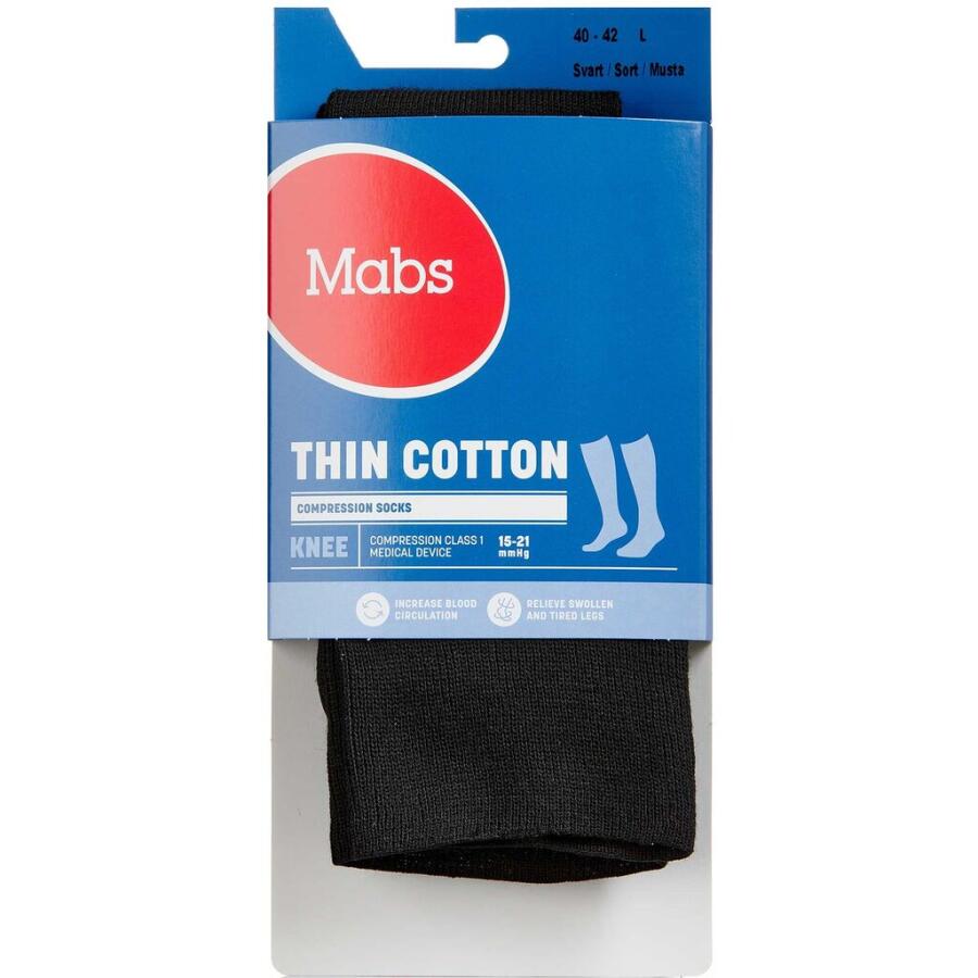 Mabs Thin Cotton Knee Sort Str. L