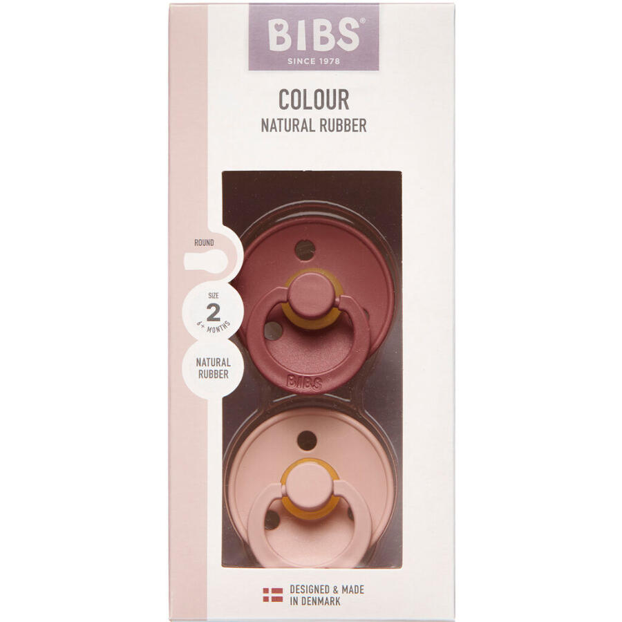 BIBS Colour Sut Latex Str. 2, Woodchuck/Blush, Rund