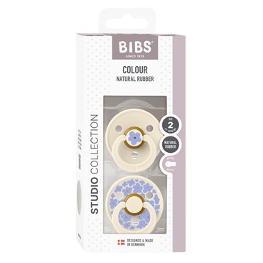 BIBS Pacifier Studio Colour 2-pak Jasmine Ivory Mix Size 2