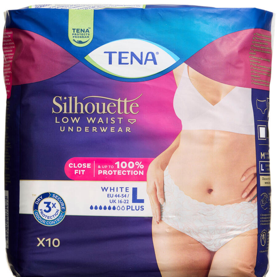 Tena Silhouette Plus Hvid Large