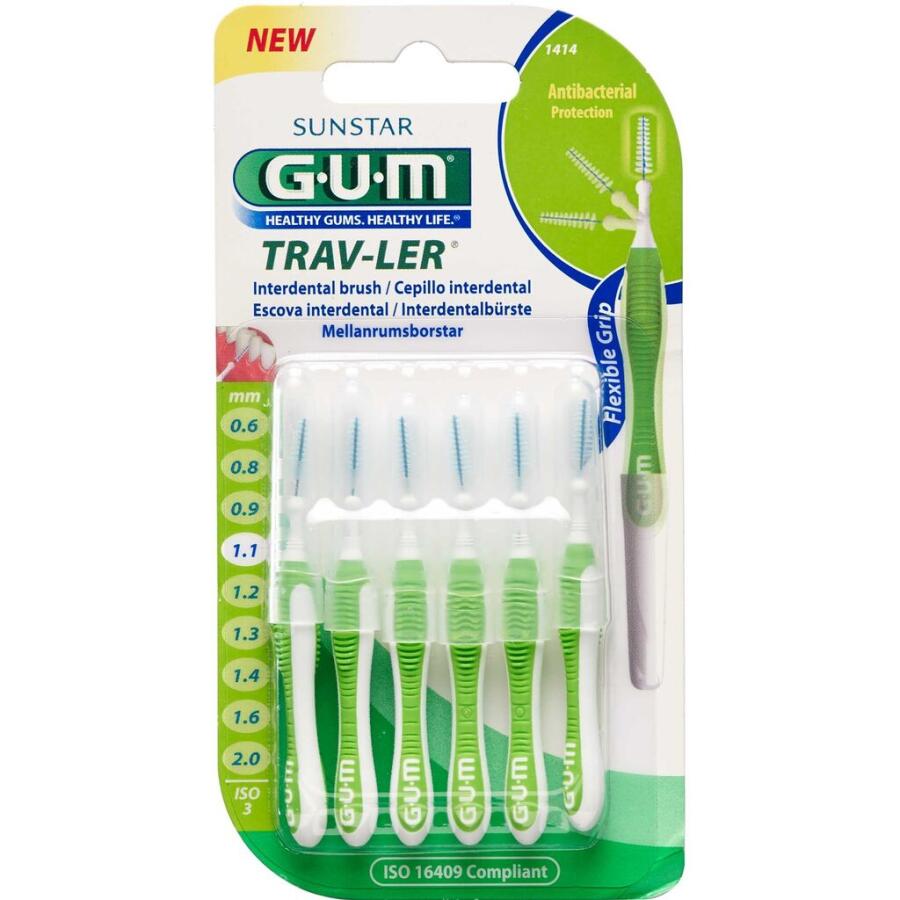 GUM Trav-Ler Mellemrumsbørste Nr. 1414 1,1mm