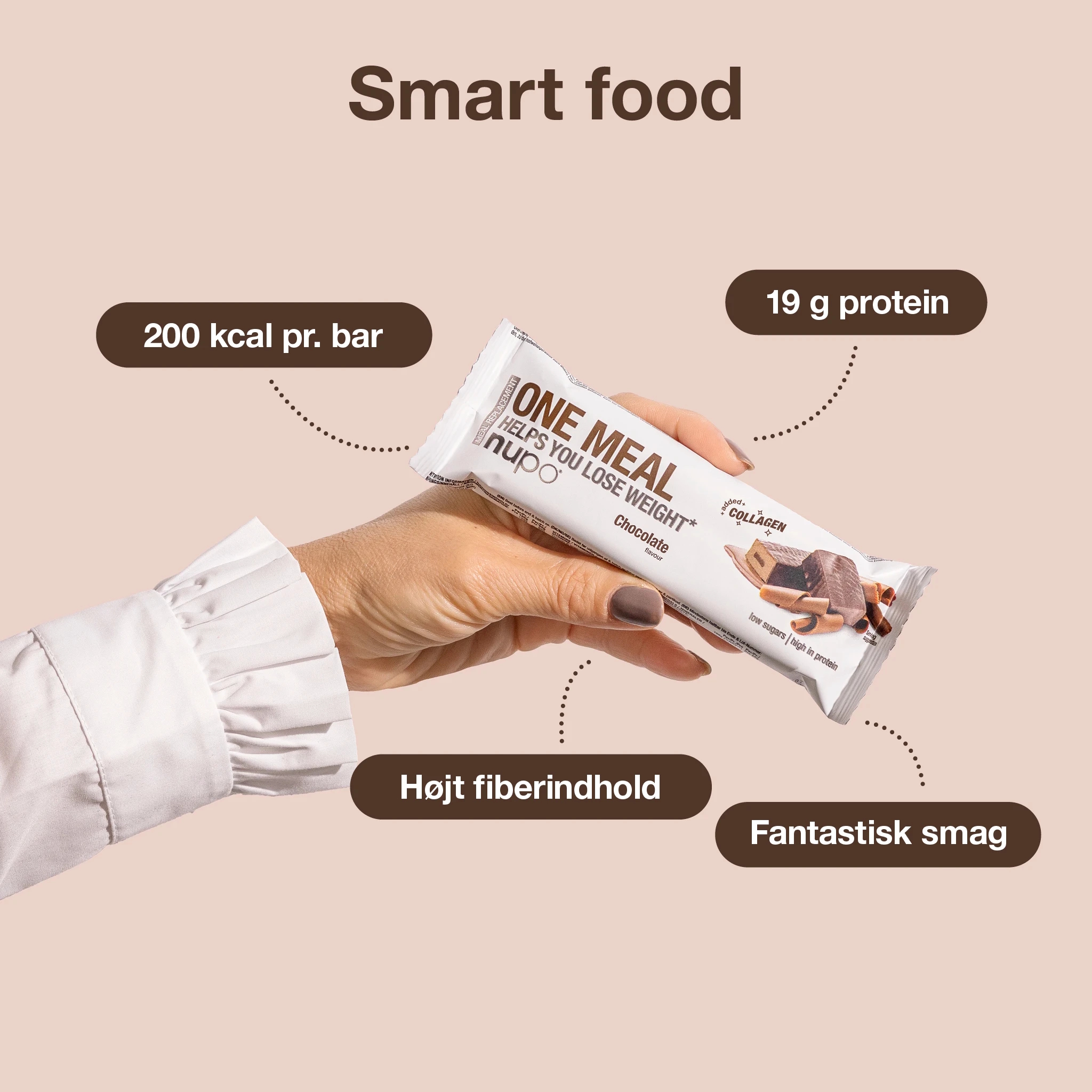 Nupo One Meal Bar Chocolate +Collagen
