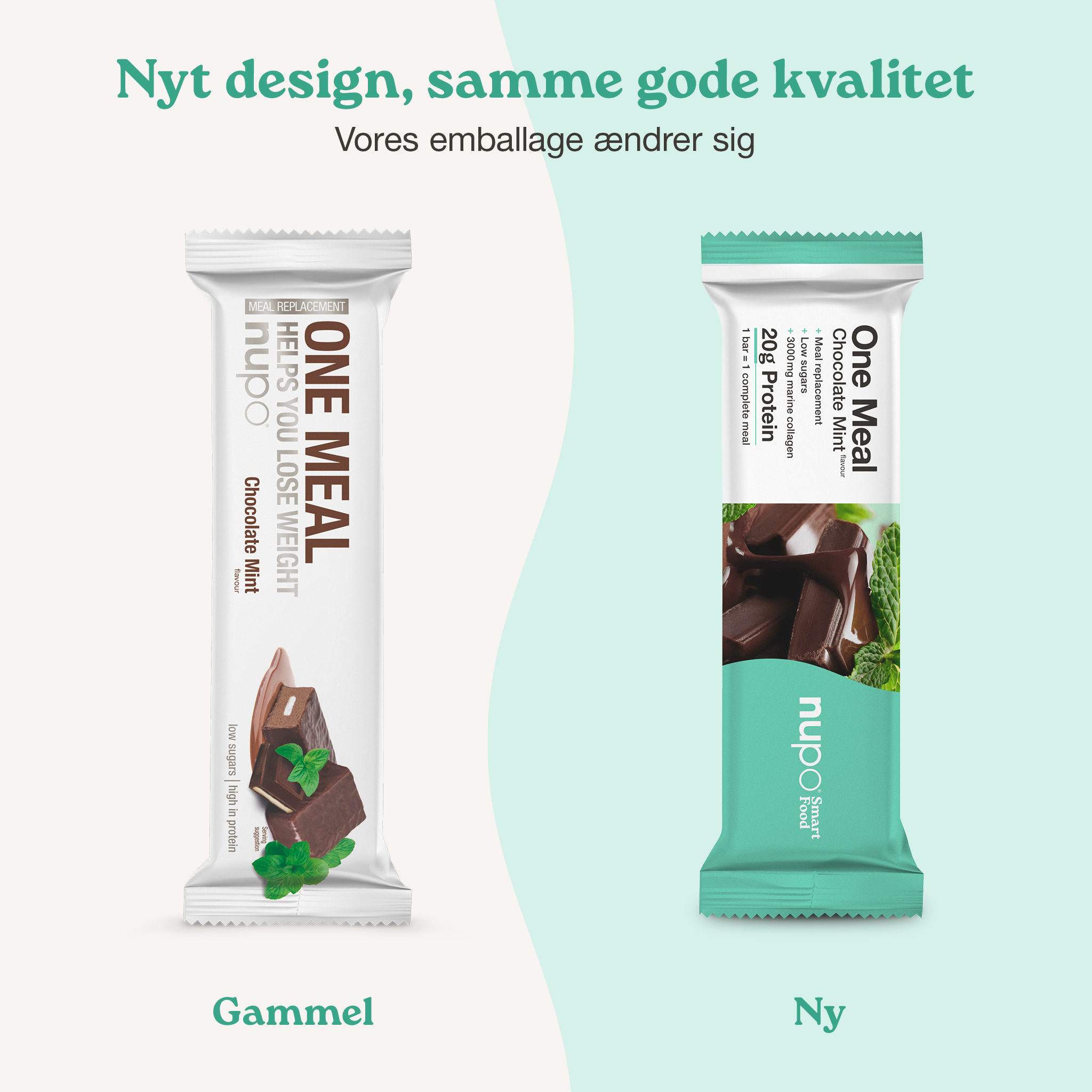 Nupo One Meal Bar Chocolate/Mint+Collagen