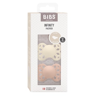 BIBS Infinity 2-pak Ivory/Blush Size 2