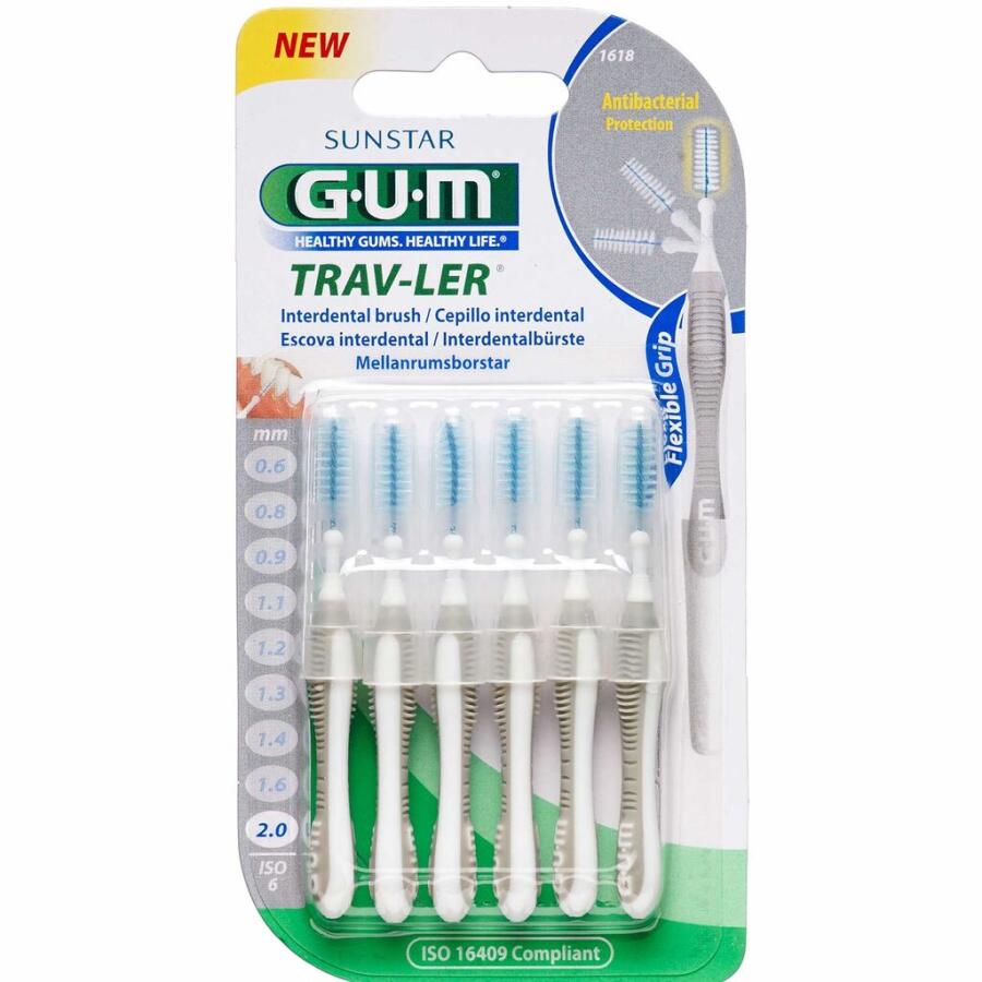 GUM Trav-Ler Mellemrumsbørste Nr. 1618 2,0mm