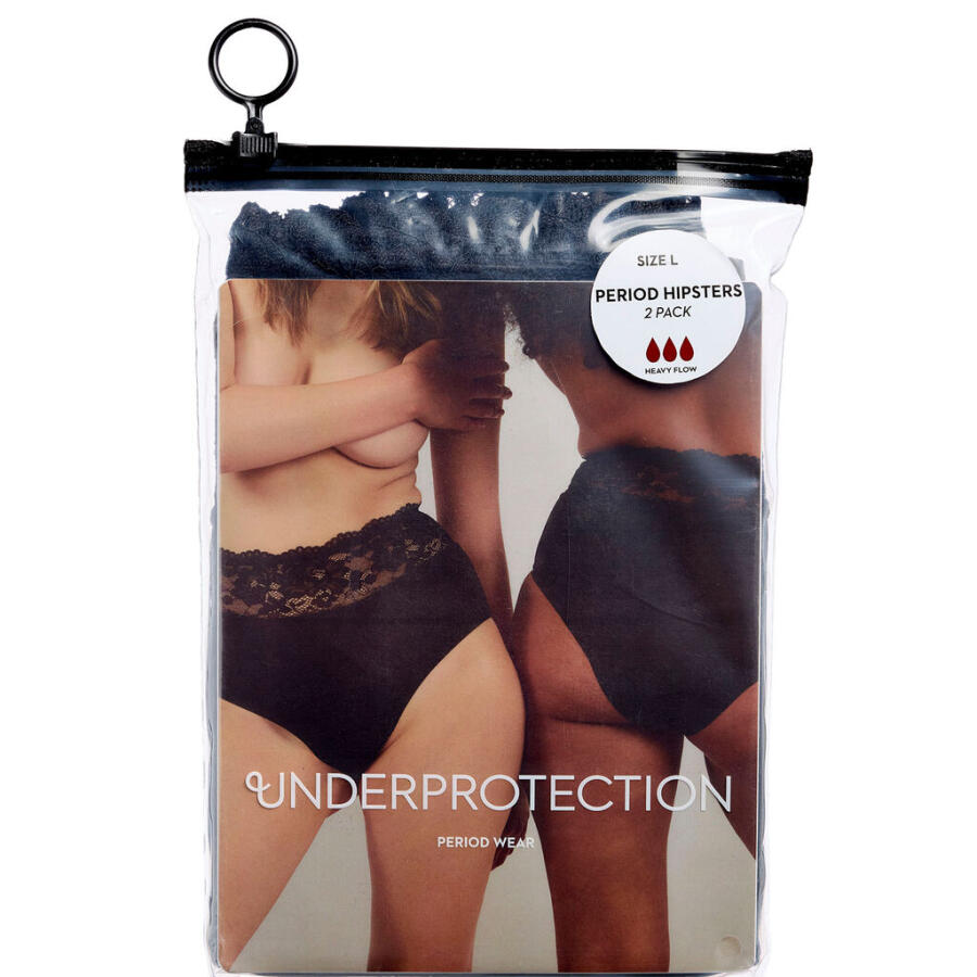 Underprotection Penelope Period Hipsters Sort L