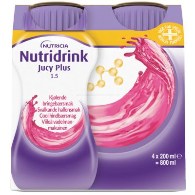 Nutridrink Jucy Plus Cool Hindbær