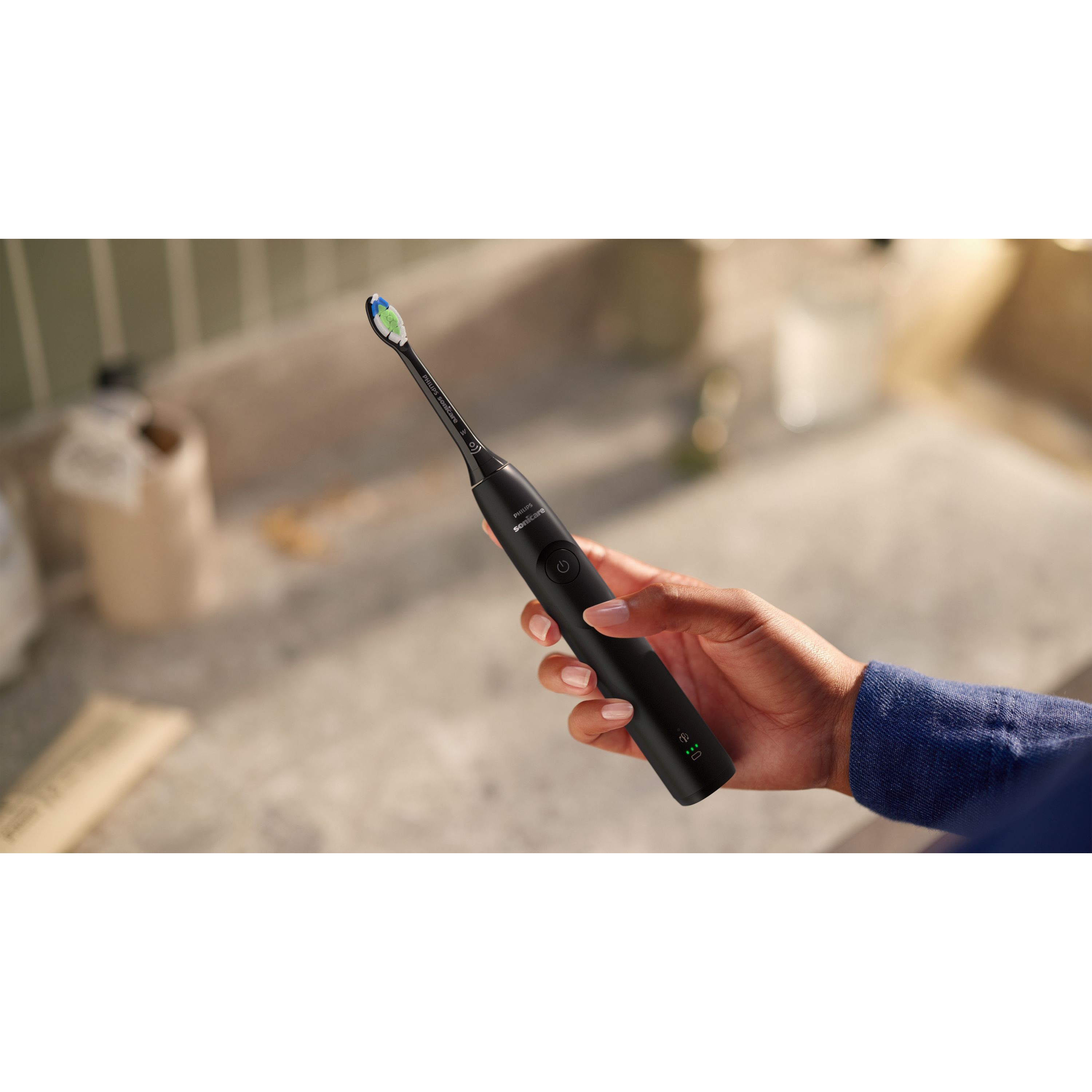 Philips Sonicare 5300 Series Genopladelig Sonisk Tandbørste Sort