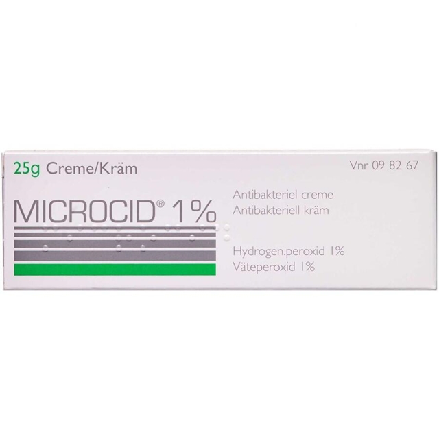 Køb Microcid 1% 25 g Creme | Øvrig hudmedicin | Bioglan | Apopro.dk