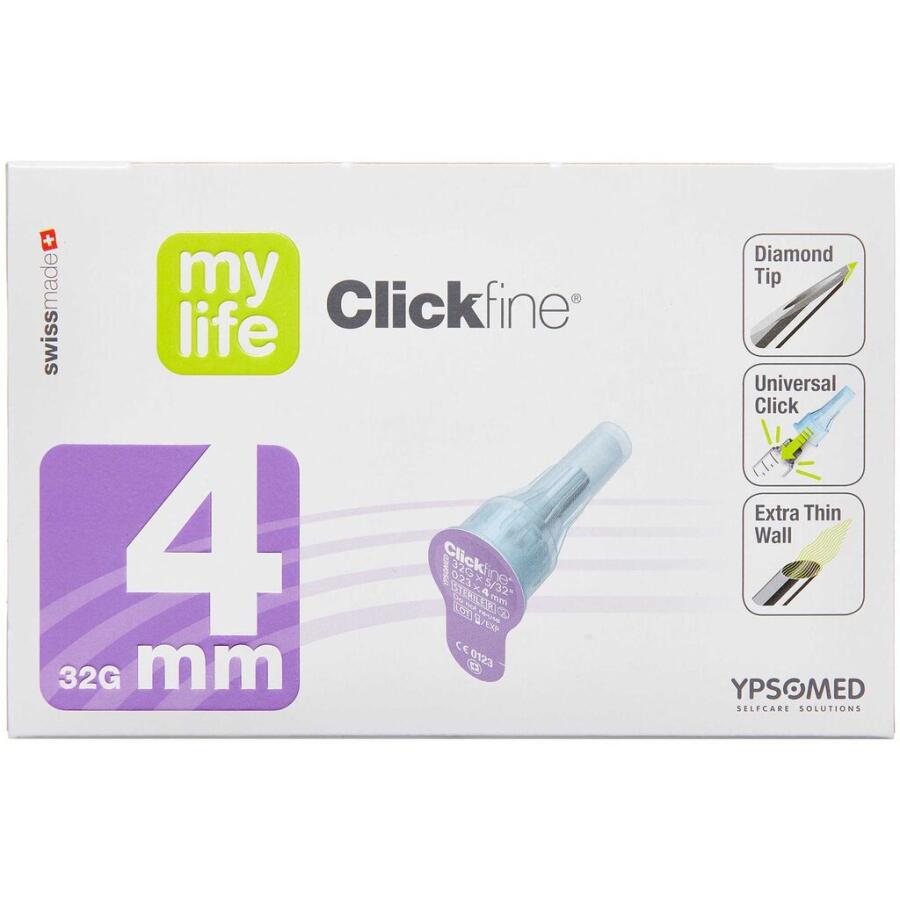 Mylife Clickfine Diamond penkanyle 32 g 4 mm