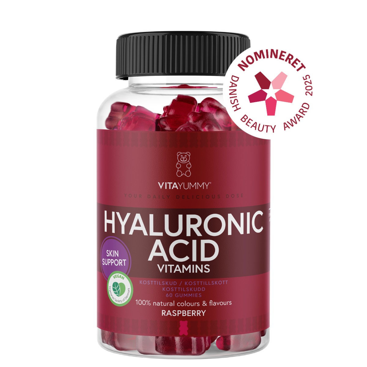 VitaYummy Hyaluronic Acid, Raspberry