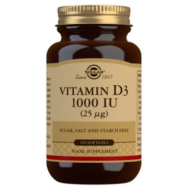 SOLGAR VITAMIN D3 25µG