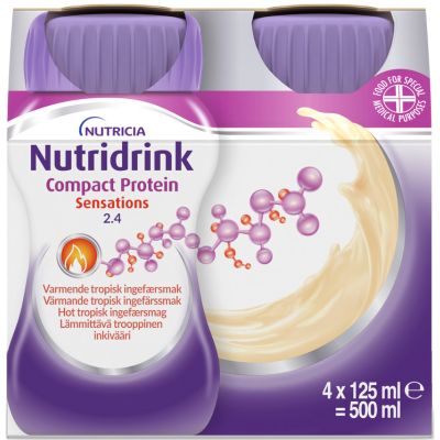 Nutridrink Compact Protein Sensations Hot Tropisk Ingefær