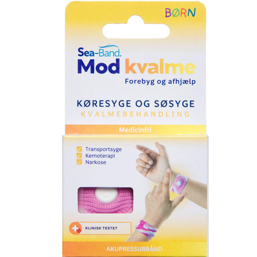 Sea-Band Mod Kvalme Barn Pink