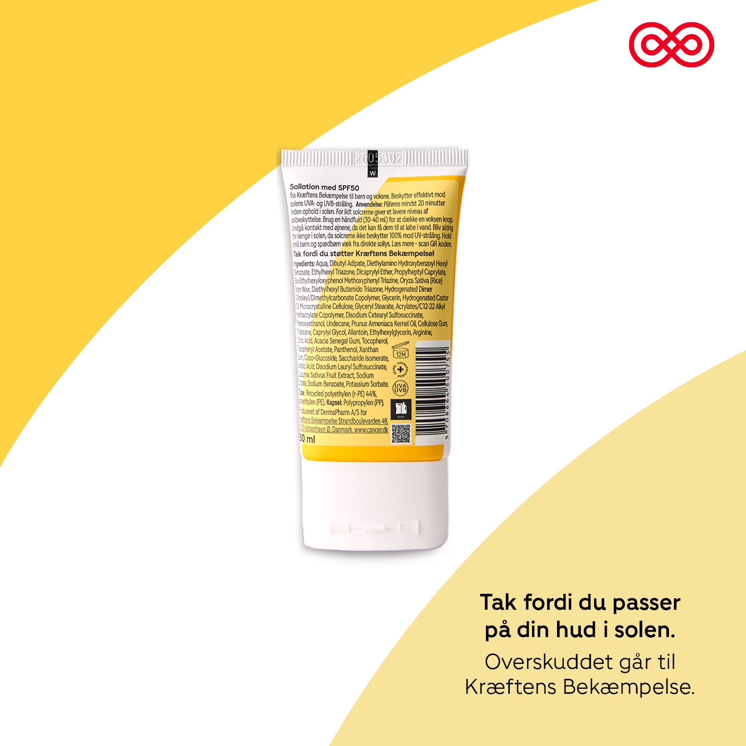 Kræftens Bekæmpelse Sollotion SPF 50 To Go