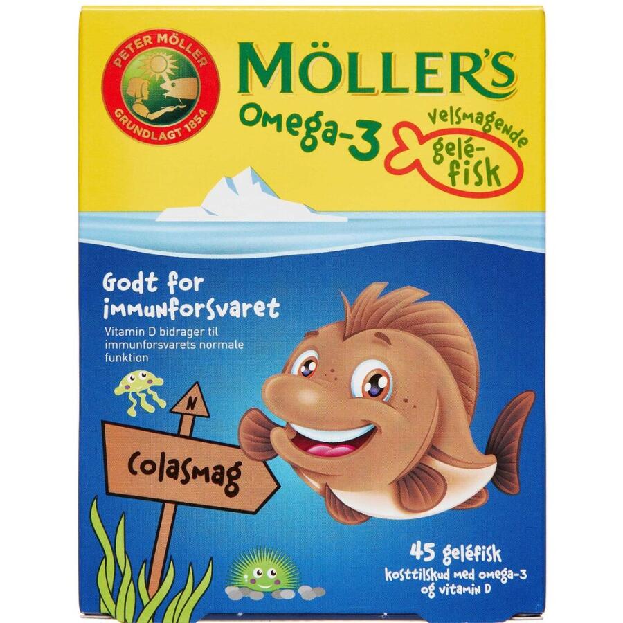 Møllers omega-3 gelefisk cola