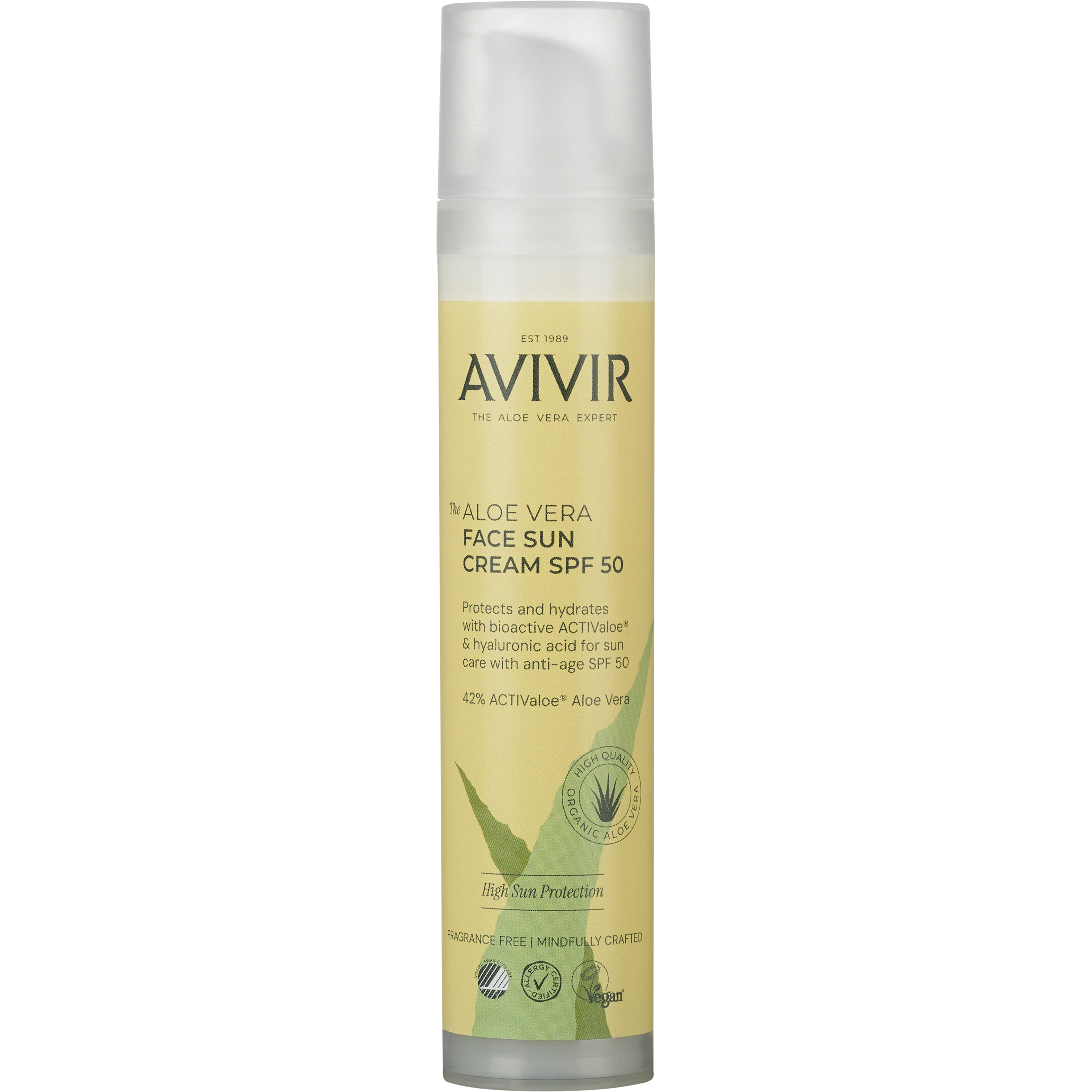 AVIVIR Aloe Vera Sun Face SPF 50