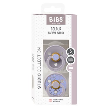 BIBS Pacifier Studio Colour 2-pak Jasmine Fossil Grey Mix Size 2