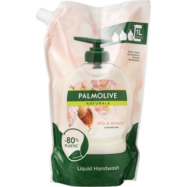 Palmolive fl. håndsæbe Milk & Almond Refill 1000 ml